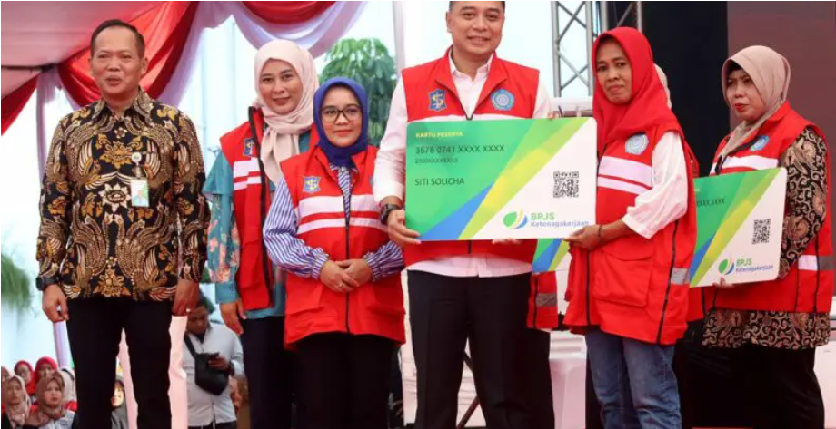 Pemkot Surabaya Alokasikan Rp1,8 M untuk Bayarkan BPJS Ketenagakerjaan 28.000 KSH