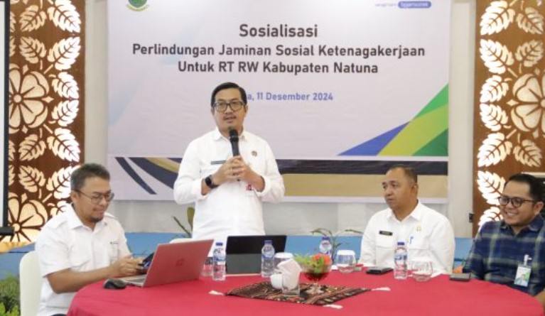 Pemkab Natuna Lindungi RT, RW dengan BPJS Ketenagakerjaan