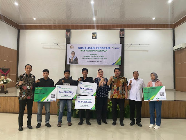 Bersama Komisi IX DPR RI, BPJAMSOSTEK Bengkulu Sosialisasikan Manfaat Program Kepada Pekerja Mandiri