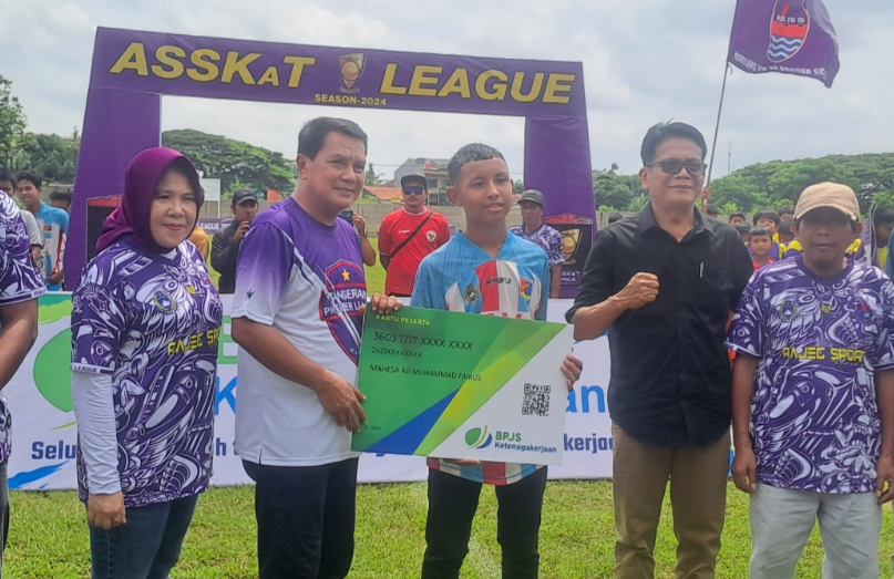 Pemain Bola Liga ASSKaT Dilindungi BPJS Ketenagakerjaan Kabupaten Tangerang